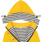 Dog Raincoat with Hood – Waterproof Double-Layer Zip Jacket for Small to Extra Large Dogs (Yellow, XL)