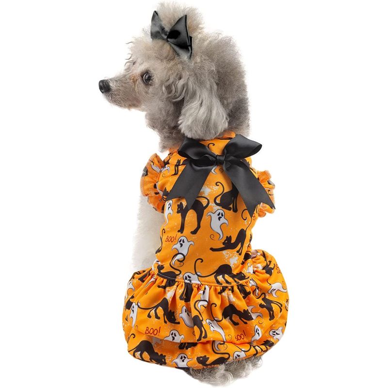 Dog Dress for Small Dogs – Bling Mermaid Sequin Skirt, Summer Puppy Outfit for Girls