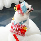 3-in-1 Pet Harness Set with Sun Hat & Leash — UV-Protective, Breathable & Photo-Ready