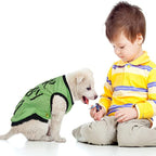 8-Piece Dog T-Shirt Set – Funny Letter Prints, Stylish Summer Outfits for Small Breeds