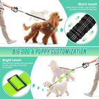 Reflective Adjustable Elastic Dog Leash – Shock-Absorbing & Tangle-Free