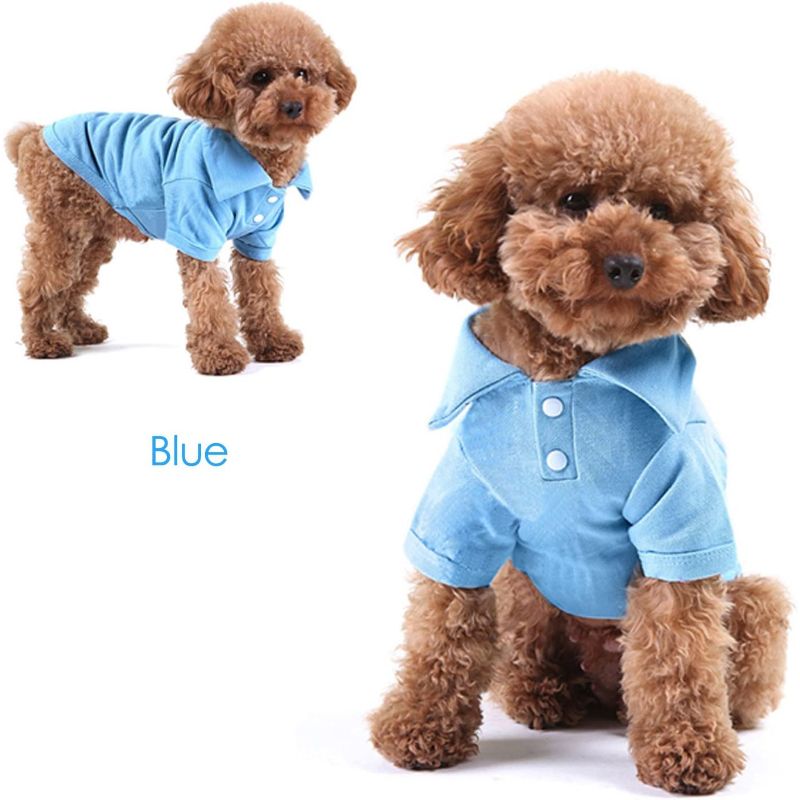4-Piece Dog T-Shirt Set – Breathable Puppy Sweatshirts, Cute Pet Outfit Coats for Small to Medium Dogs
