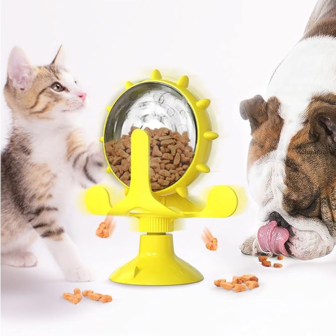 Treat-Spinning Fun Toy for Cats & Small Dogs