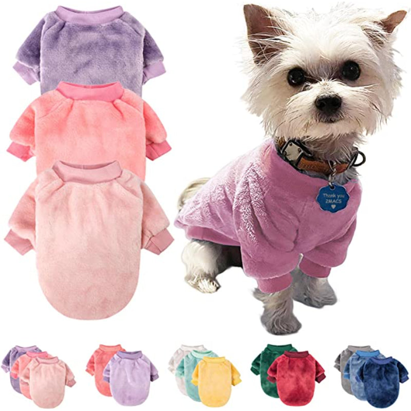 Pack of 2 or 3 Ultra-Soft & Warm Cat & Small Dog Sweaters