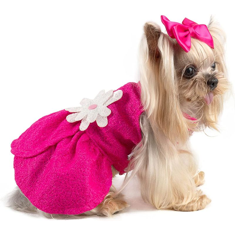 Dog Dress for Small Dogs – Bling Mermaid Sequin Skirt, Summer Puppy Outfit for Girls