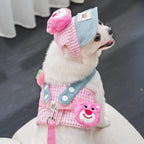 3-in-1 Pet Harness Set with Sun Hat & Leash — UV-Protective, Breathable & Photo-Ready