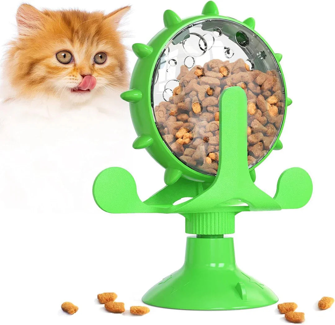 Treat-Spinning Fun Toy for Cats & Small Dogs