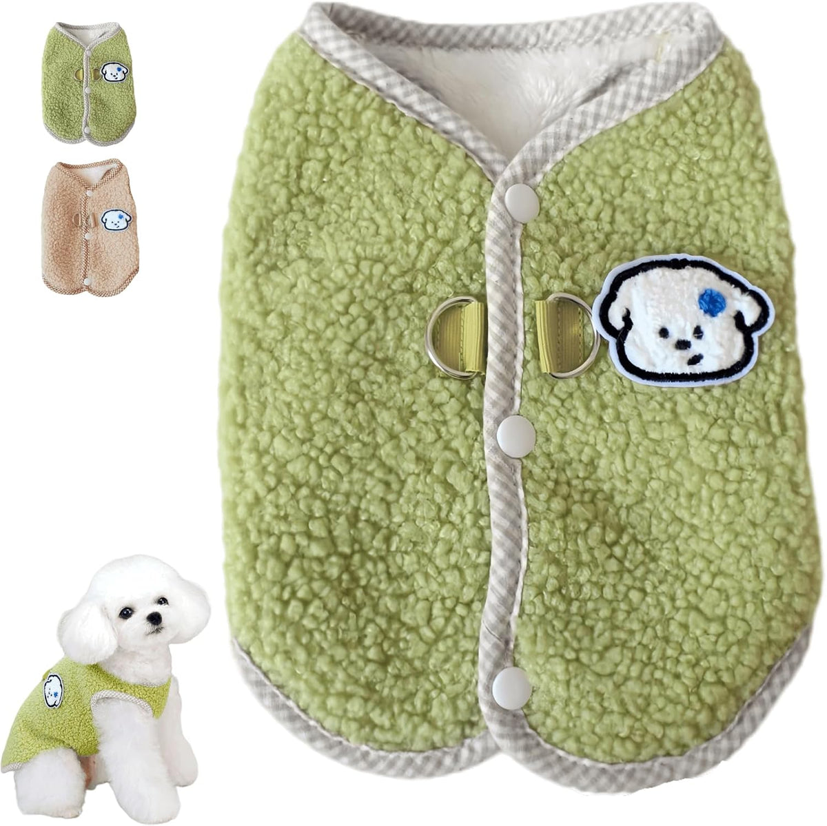 Cozy Warm Fleece Pet Outfit – Soft Coral Fleece Dog & Cat Sweater