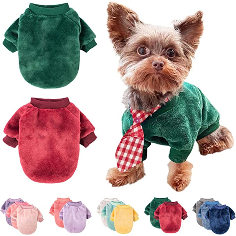 Pack of 2 or 3 Ultra-Soft & Warm Cat & Small Dog Sweaters