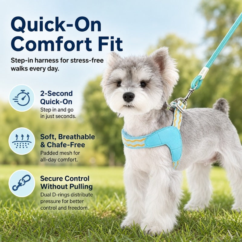 Easy Step-In Padded Dog Harness