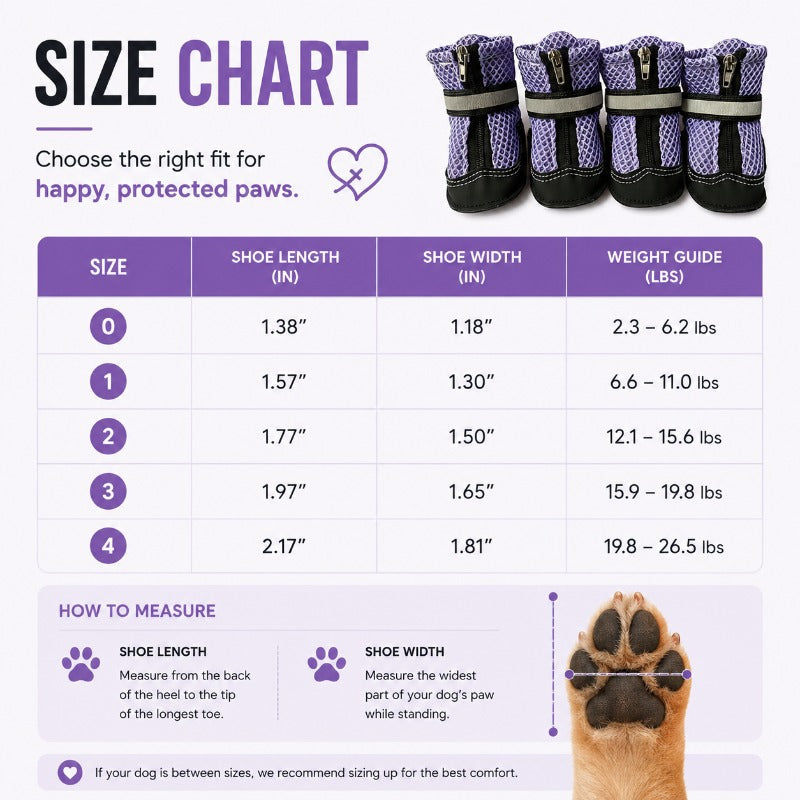 Breathable Mesh Dog Boots – Slip-Resistant & Easy-On Zip Design