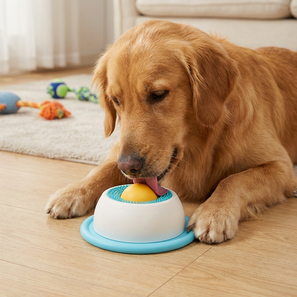 Interactive Dog Lick Mat – Slow Feeder Enrichment Toy for Calm, Stress-Relieving Play
