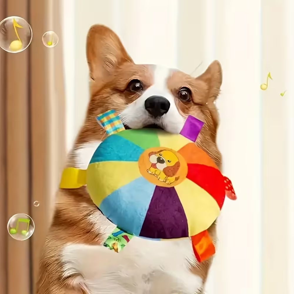 Plush Flying Disc Dog Toy – Soft, Lightweight Fetch Toy for Puppies & Adult Dogs