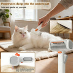2-in-1 Deshedding Pet Comb for Dogs & Cats — Gentle Detangling & Grooming