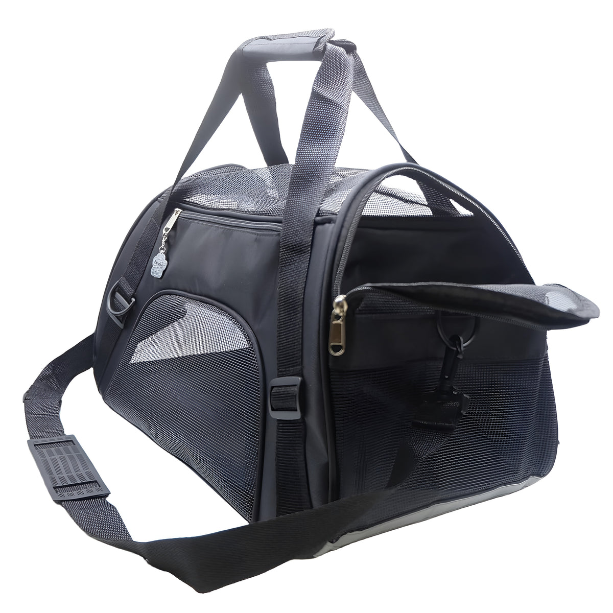 Foldable Airline-Approved Soft-Sided Pet Carrier Bag for Cats & Small Dogs
