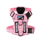 Adjustable Reflective Service Dog Harness with 5 Removable Training Patches