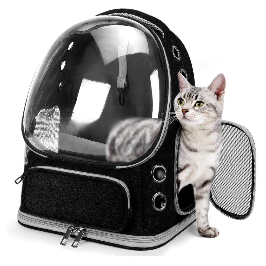 Expandable Bubble Travel Carrier Backpack for Cats & Small Dogs