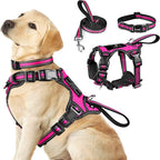 3-in-1 Reflective Dog Harness Set — No-Pull Harness, Collar & Leash for Puppies & Small Dogs