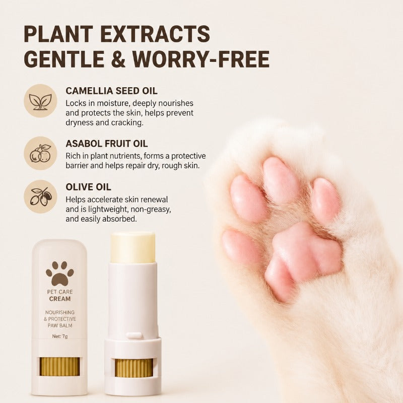 Botanical Pet Paw Balm — Soothing Stick for Dry Paws & Noses (Cats & Dogs)