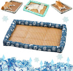 Breathable Rattan Cooling Pet Bed for Dogs – Keeps Pets Cool & Comfortable All Summer