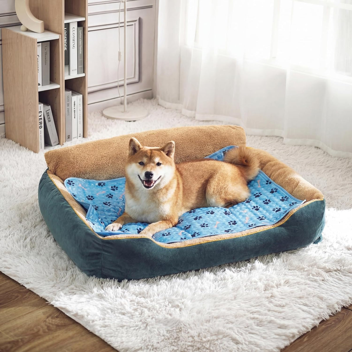 Non-Slip Waterproof Pet Cooling Mat with Gel Pad for Dogs & Cats