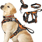 3-in-1 Reflective Dog Harness Set — No-Pull Harness, Collar & Leash for Puppies & Small Dogs