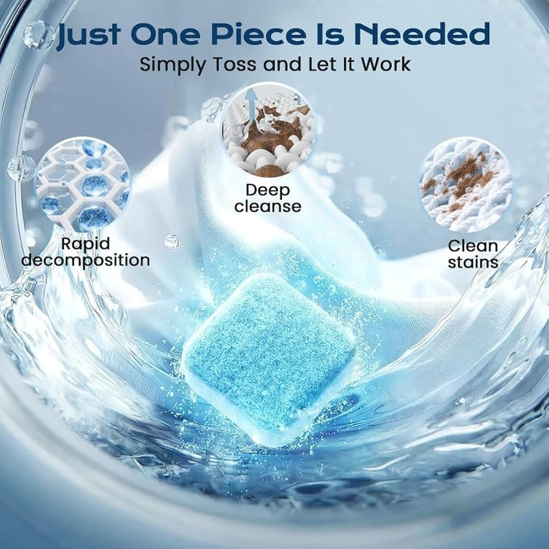 Pet Hair & Odor Washer Cleaner Tablets — Deep Clean Your Machine