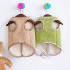 Cozy Warm Fleece Pet Outfit – Soft Coral Fleece Dog & Cat Sweater