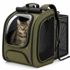 3D Ergonomic Pet Backpack Carrier – Comfortable, Ventilated & Secure for Cats & Small Dogs