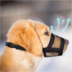 Soft & Breathable Mesh Dog Muzzle – Comfort-Fit for Long-Nosed Breeds