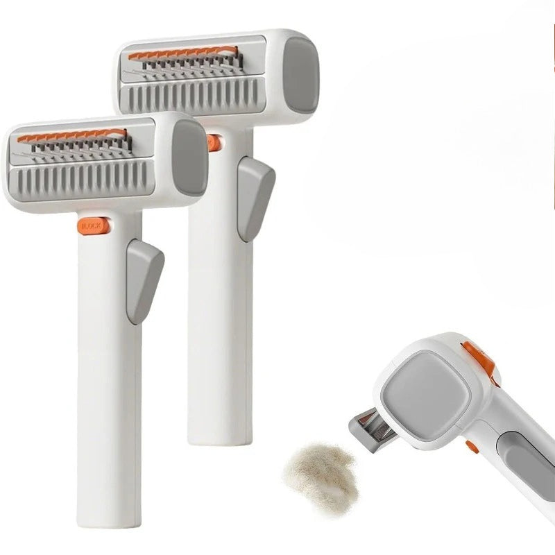 2-in-1 Deshedding Pet Comb for Dogs & Cats — Gentle Detangling & Grooming