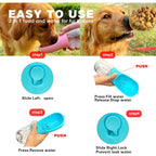 Dual-Chamber Pet Travel Flask – Dog Water Bottle & Food Container Combo