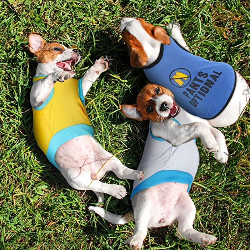 8-Piece Dog T-Shirt Set – Funny Letter Prints, Stylish Summer Outfits for Small Breeds
