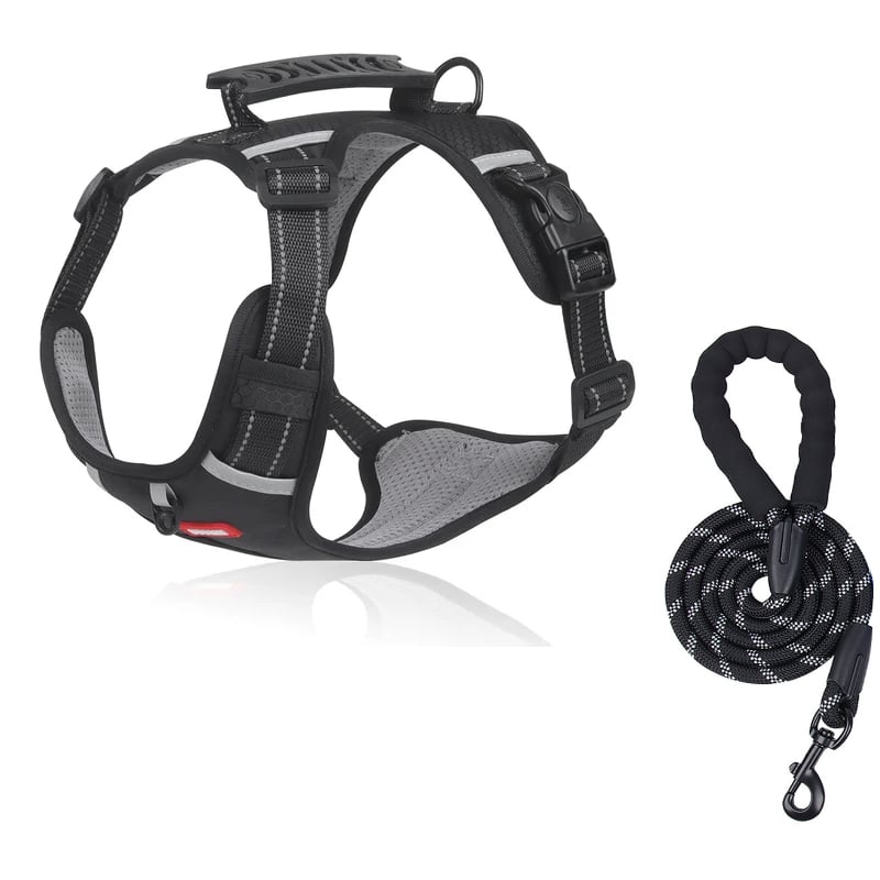 🐶 No-Pull Dog Harness – Breathable, Safe & Escape-Proof for Small to Large Dogs
