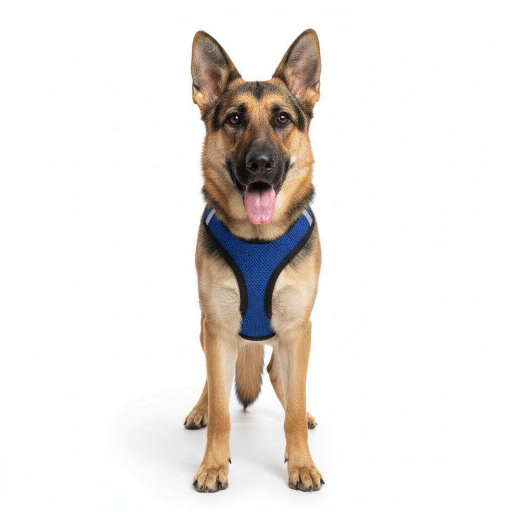 Step-In Air Mesh Dog Harness – Lightweight, Breathable & Reflective Pet Walking Harness