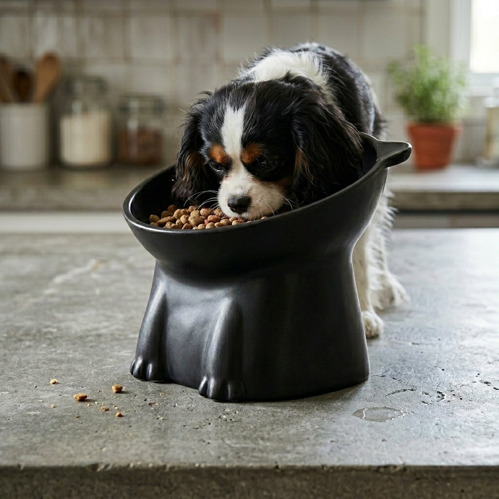 Elevated Tilt Pet Feeding Bowl – 15° Angled Stand for Cats & Dogs
