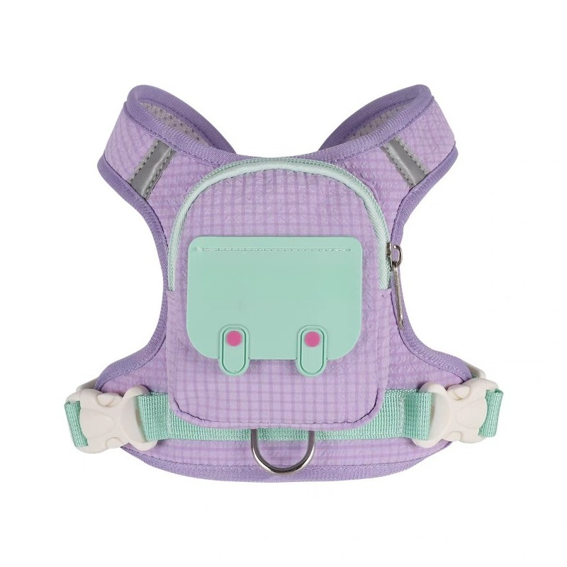 Dog Backpack Harness Set – Adjustable Pet Carrier & Walking Harness Combo