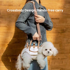 EasyGo Crossbody Pet Carrier Harness – Hands-Free Dog & Cat Carrier Bag