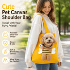 Heads Out Canvas Pet Carrier – Peek-A-Boo Cat & Small Dog Bag