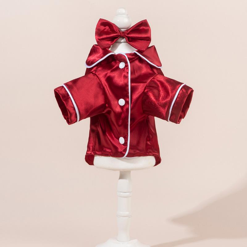 Glossy Pet Pajama Costume Outfit for Small Dogs & Cats