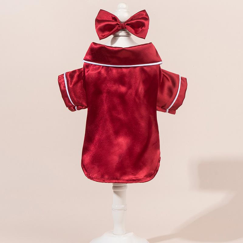 Glossy Pet Pajama Costume Outfit for Small Dogs & Cats