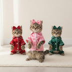Glossy Pet Pajama Costume Outfit for Small Dogs & Cats