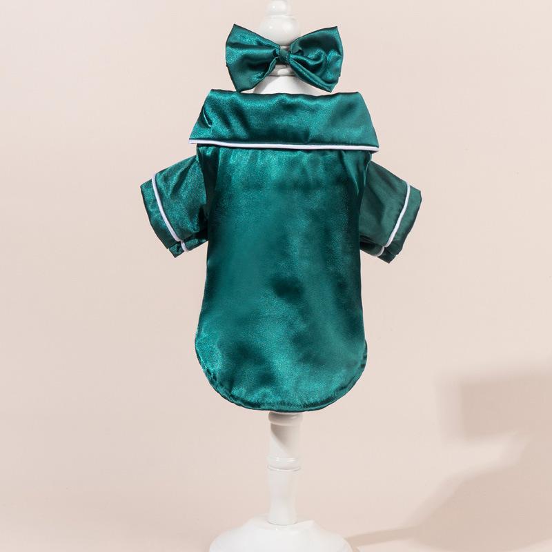 Glossy Pet Pajama Costume Outfit for Small Dogs & Cats