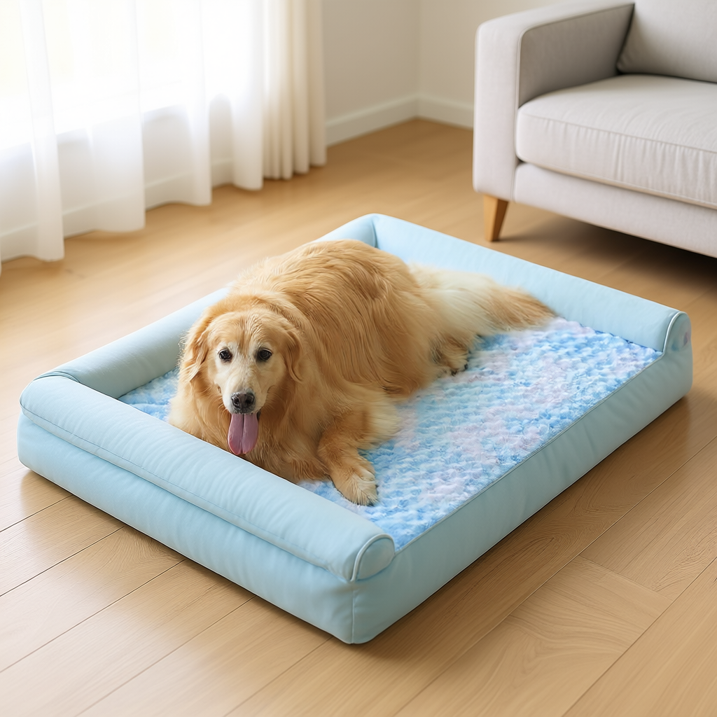 Cozy Sofa-Style Dog Bed with Washable Cover & Waterproof Liner