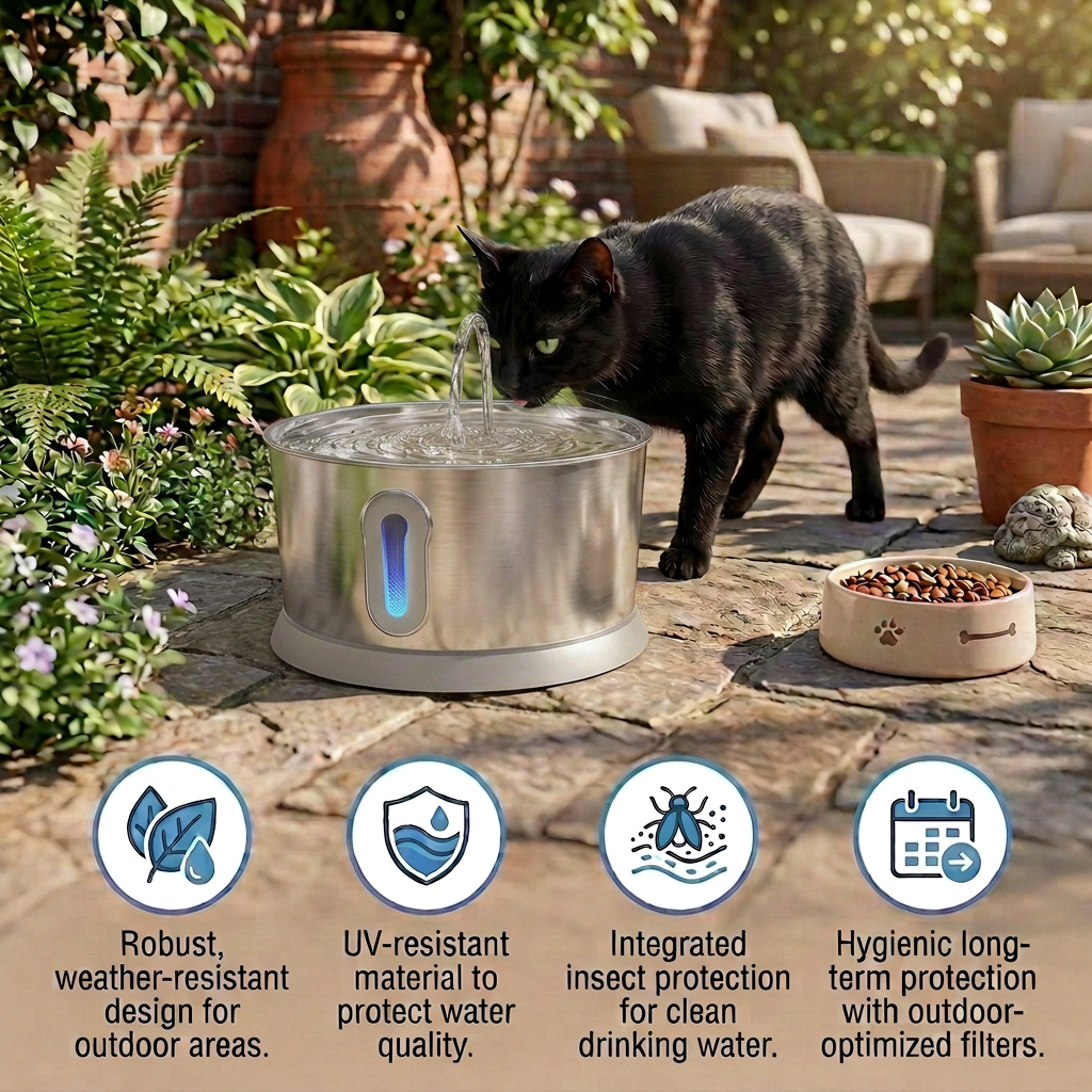 Smart Antibacterial Stainless Steel Pet Water Fountain — 4L Ultra-Quiet for Cats & Dogs
