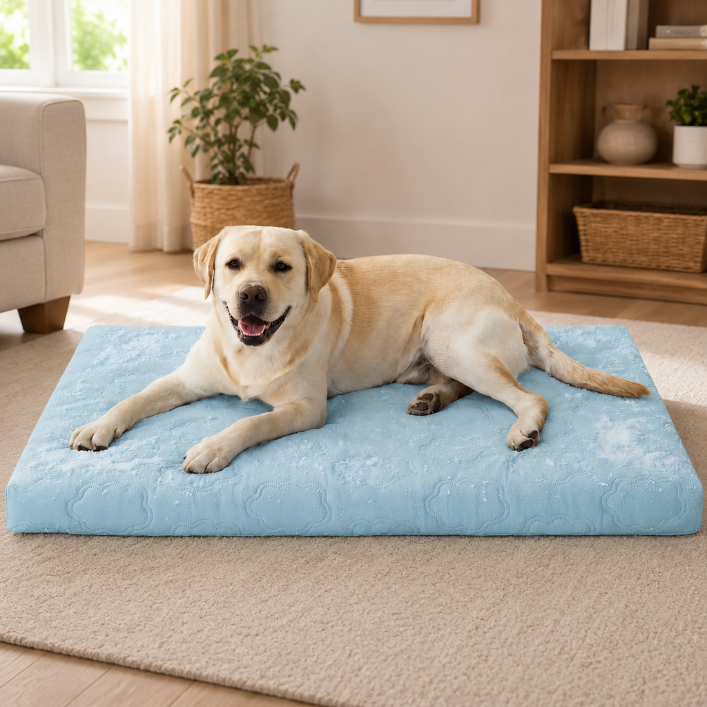 Dog Cooling Mat with Non-Slip Bottom – Instant Cool Pet Mat for Summer Heat Relief