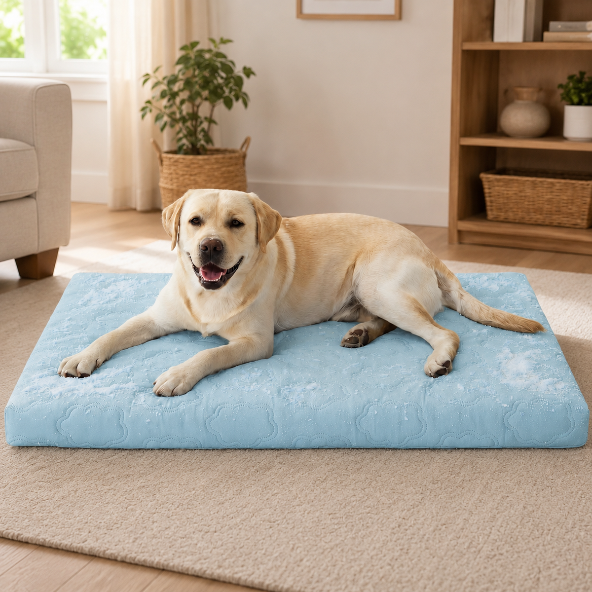 Dog Cooling Mat with Non-Slip Bottom – Instant Cool Pet Mat for Summer Heat Relief