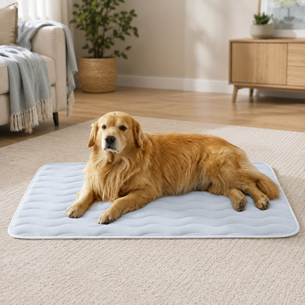 Dog Cooling Mat with Non-Slip Bottom – Instant Cool Pet Mat for Summer Heat Relief