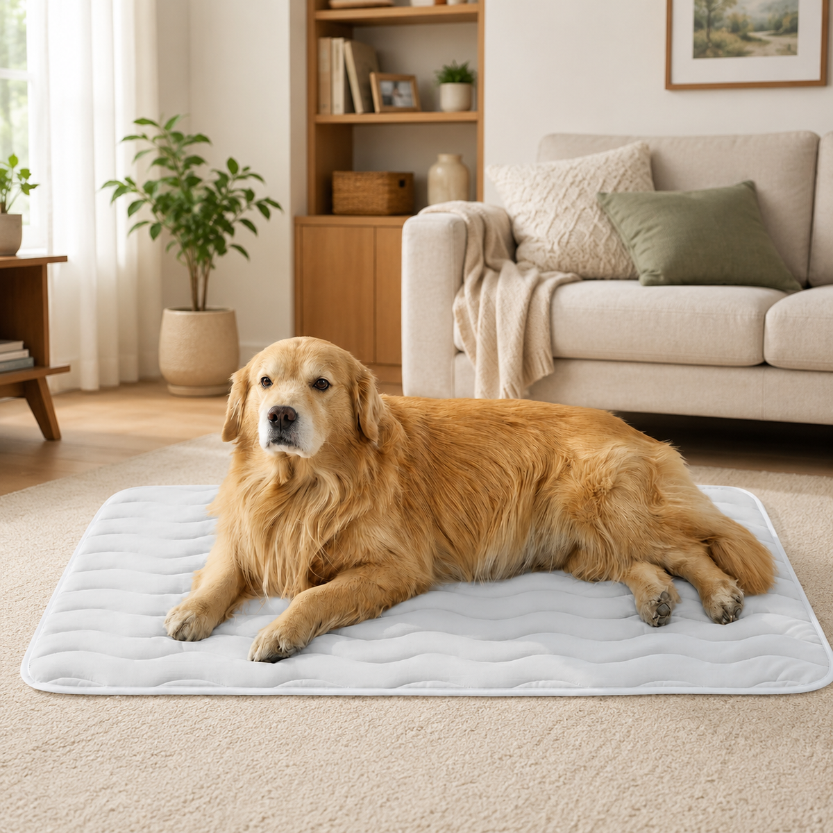 Dog Cooling Mat with Non-Slip Bottom – Instant Cool Pet Mat for Summer Heat Relief
