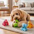 Cute Latex Chew & Squeak Dog Toy – Fun, Durable, and Full of Sound!